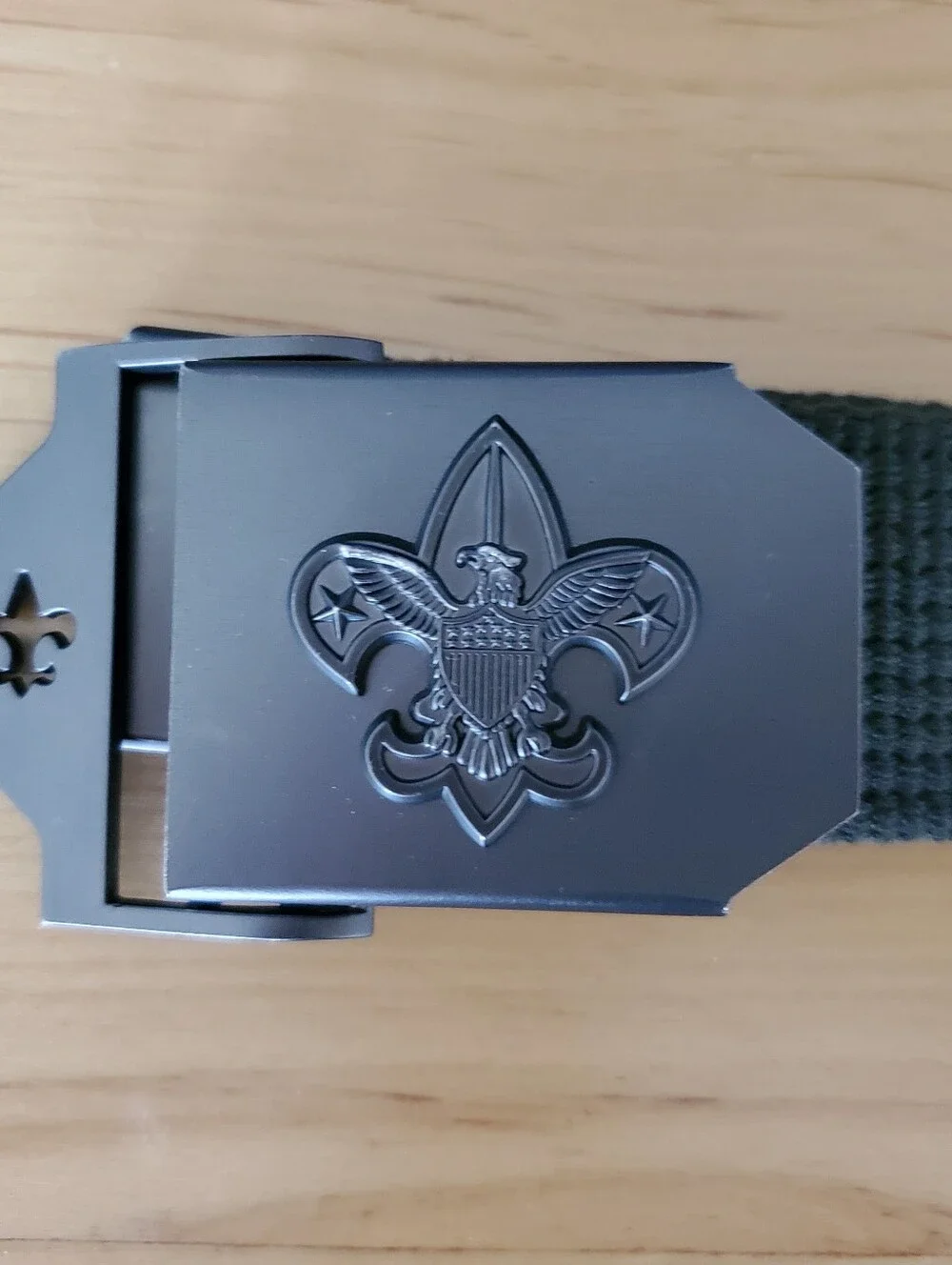 Boy Scouts of America Uniform Belt 42 inches, Dark Green, Logo on Buckle